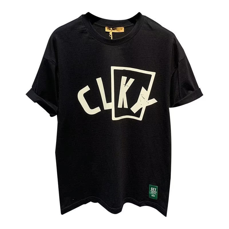 Áo Thun Ngắn Tay Dáng Rộng In Hình Giản Dị Thời Trang Dành Cho Nam