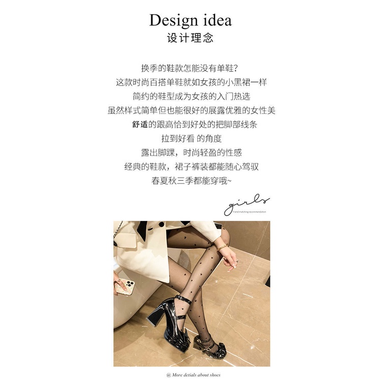 Giày Cao Gót Da Phong Cách Lolita Thời Trang 2022