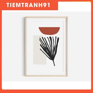 Tranh treo tường | Tranh nghệ thuật trừu tượng - Modern Art Print, Boho Print, Shape Prints, Leaf Print