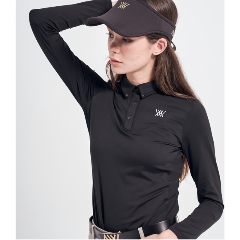 Áo Thun POLO Thể Thao Tay Dài Chống Nắng Ôm Dáng Thoáng Khí Khô Nhanh Cho Nữ Chơi Golf S4IN