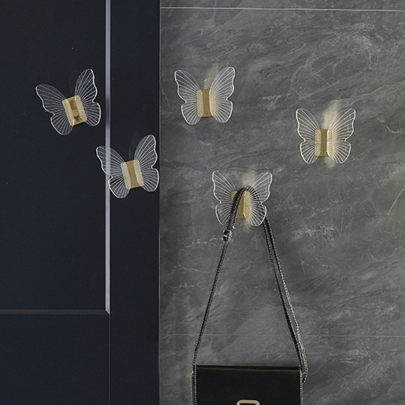 Móc Treo Quần Áo Gắn Tường Màu Vàng / Bạc Tiện Dụng