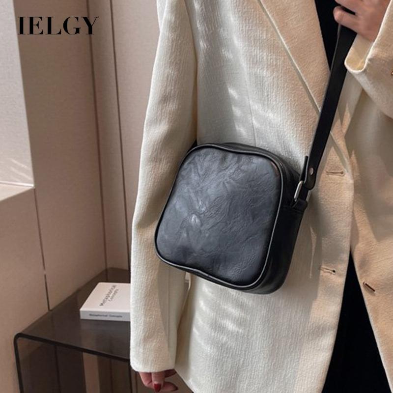 Ielgy Túi Đeo Chéo Hình Vuông Thiết Kế Độc Đáo Đa Năng Cho Nữ