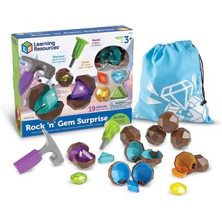  Khám phá kho báu đá quý hấp dẫn Rock 'n' Gem Surprise - Learning Resources