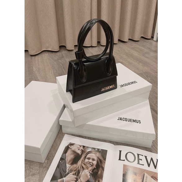 Túi xách nữ đeo chéo quai xoắn Jac logo chữ nổi hàng thời trang mẫu mới h88