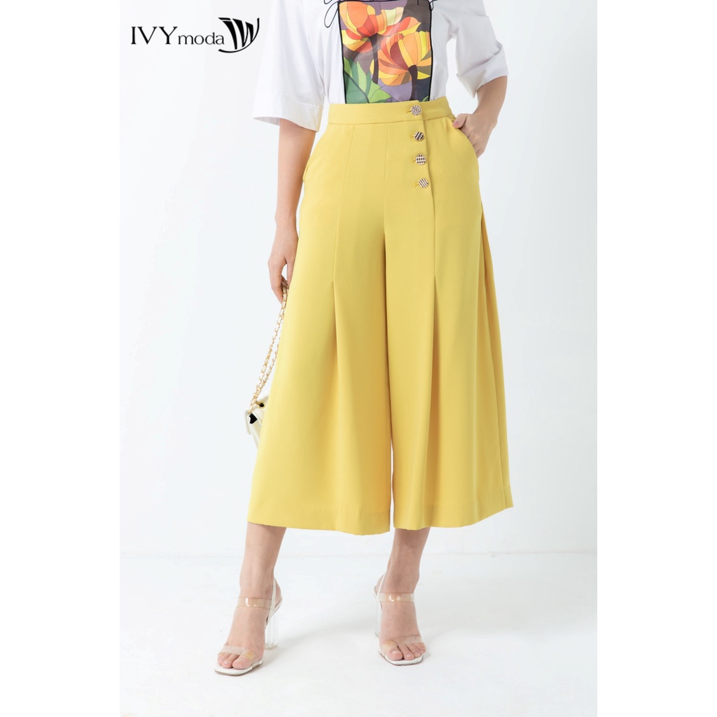 Quần dài 4 khuy nữ IVY moda MS 21M6385