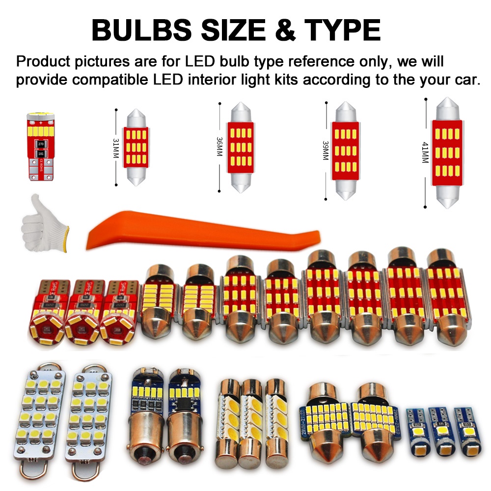 Bộ Đèn Led Canbus Trang Trí Nội Thất Cho Toyota Fortuner MK1 MK2 2005-20015 2016 2017 2018 2019 2020 2021 2022