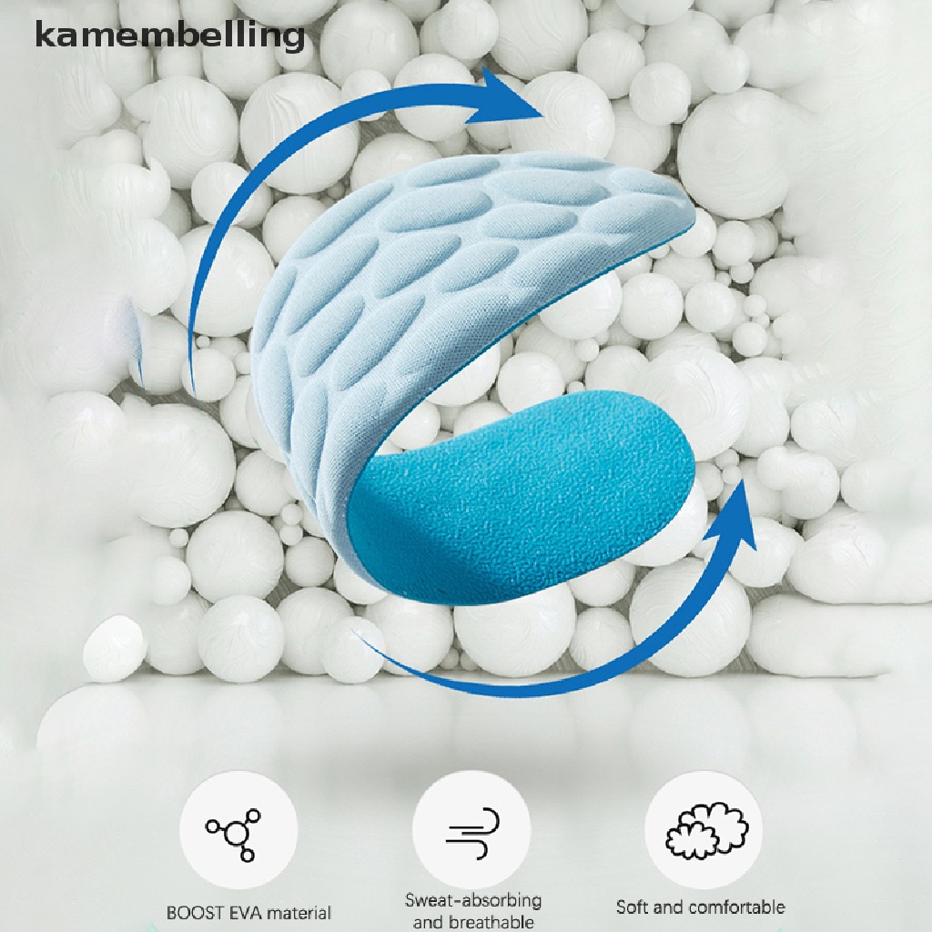 1 Cặp Đệm Xốp Lót Giày Mát Xa Chân Thoáng Khí Cho Nam Nữ