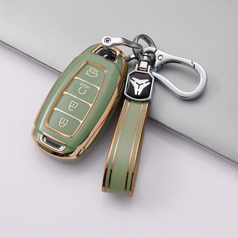 Ốp chìa khoá TPU sang trọng dành cho xe Hyundai Accent, Elantra 2021-2022-2023