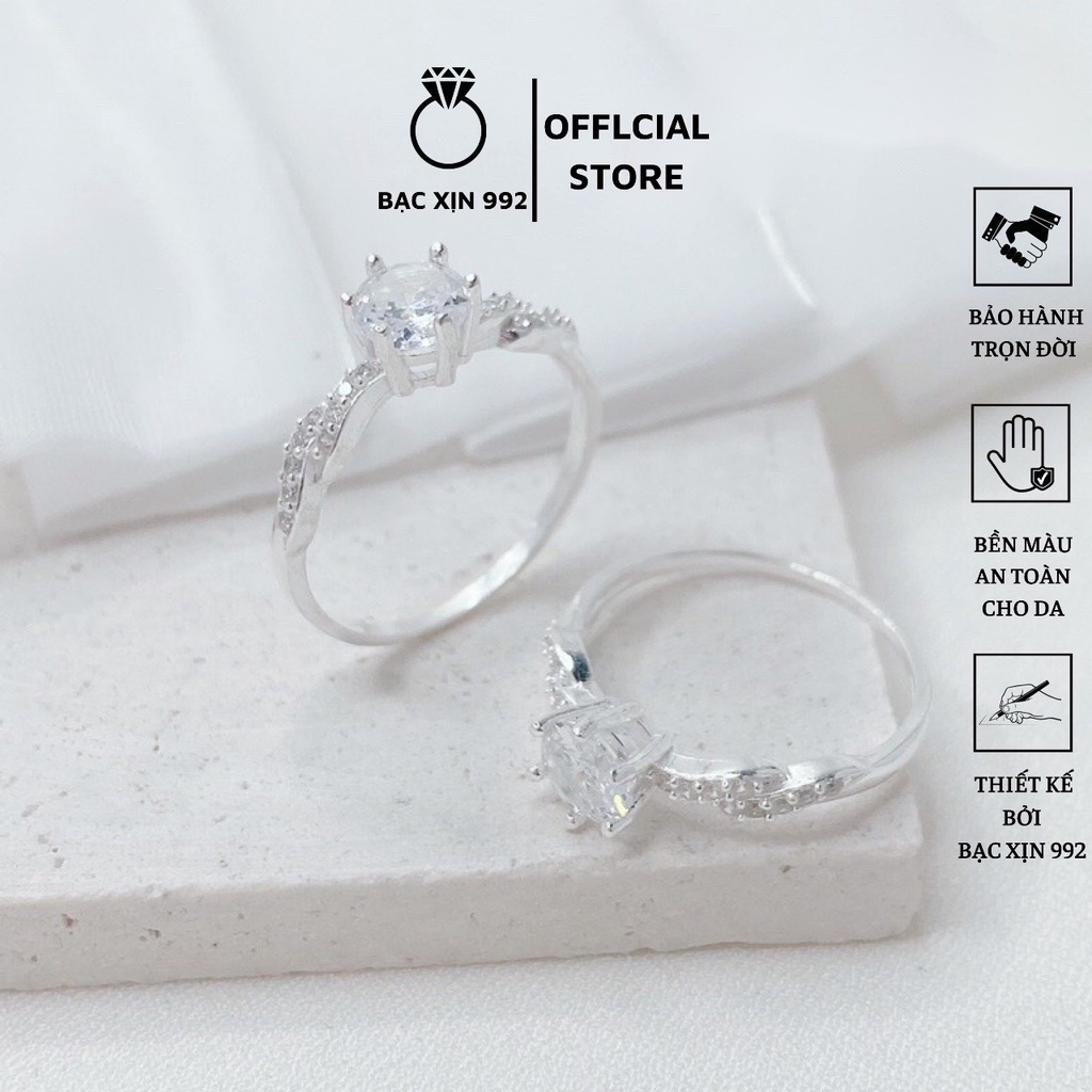 Nhẫn đính đá, nhẫn hot các nang ơi