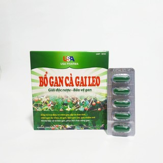 Viên Uống Bổ Gan Cà Gai Leo - Giúp Giải Độc Gan - Hạ Men Gan - Bảo Vệ Tế Bào Gan - Hộp 60 Viên