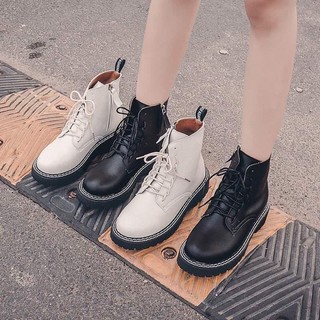 [ORDER] [FREESHIP toàn quốc] HÀNG LOẠI 1 - BOOTS - BỐT DA CAO CỔ BUỘC DÂY ĐẾ BẰNG RĂNG CƯA