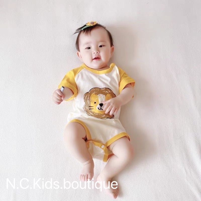 Bộ body cộc tay cho bé trai bé gái hoạ tiết hoạt hình dễ thương, quần áo trẻ em