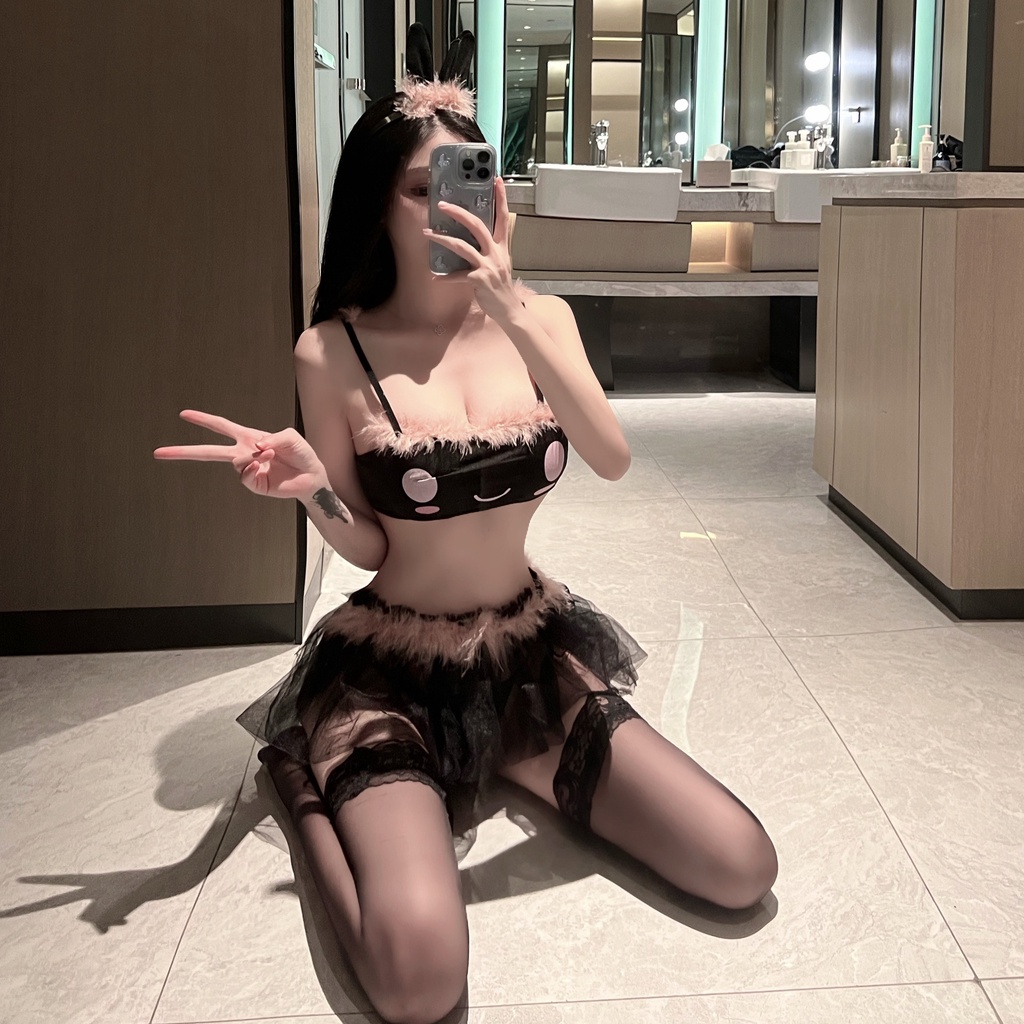 Cosplay mèo đen ren xuyên thấu sexy dễ thương đồ ngủ hóa trang mèo trắng anime cute gợi cảm BIKI HOUSE N726 - TPHCM | BigBuy360 - bigbuy360.vn