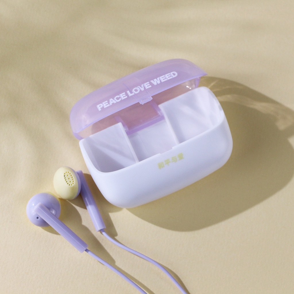 Tai Nghe Nhét Tai Có Dây 3.5mm HD Họa Tiết Hoa Hướng Dương Hoạt Hình Cho Bé