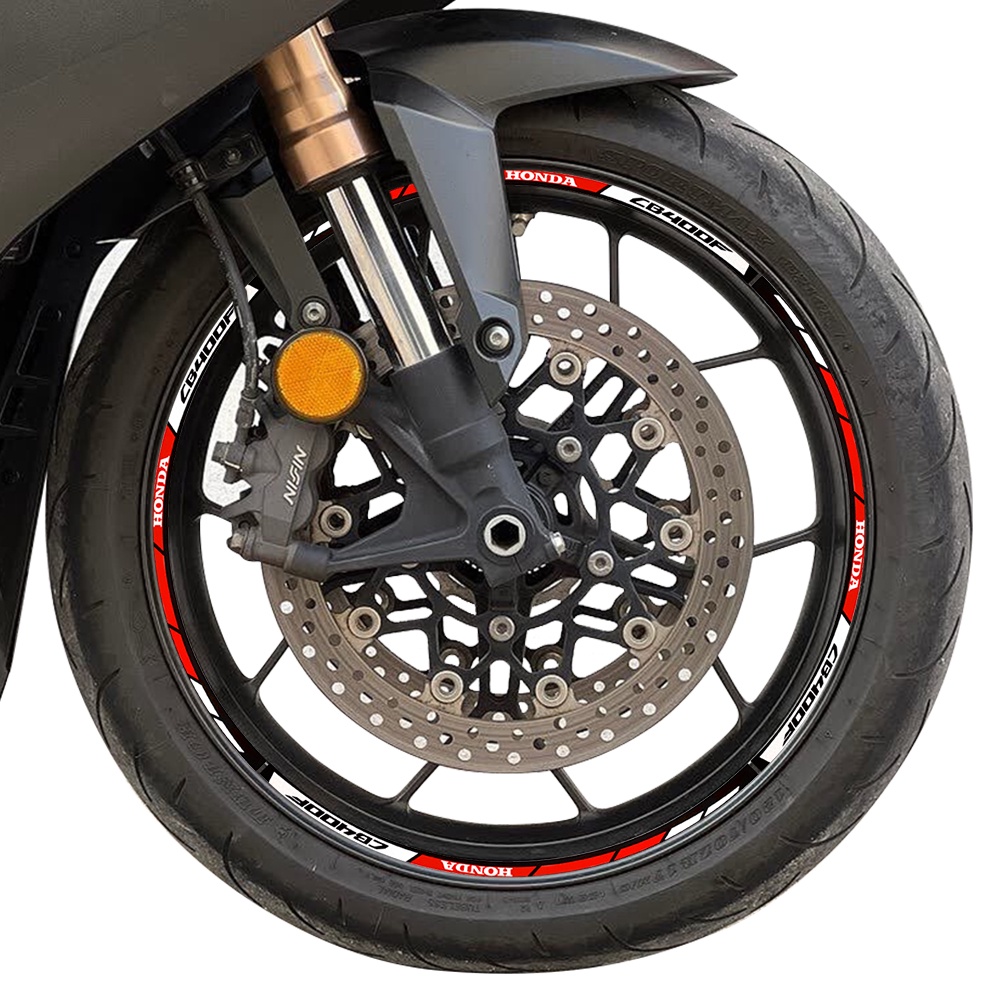 Miếng Dán Logo Phản Quang 17 Inch Trang Trí Bánh Xe HONDA CB400X CB400F Rim HRC