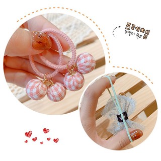 Set 10 Dây Cột Tóc Co Giãn Đáng Yêu Cho Bé Gái