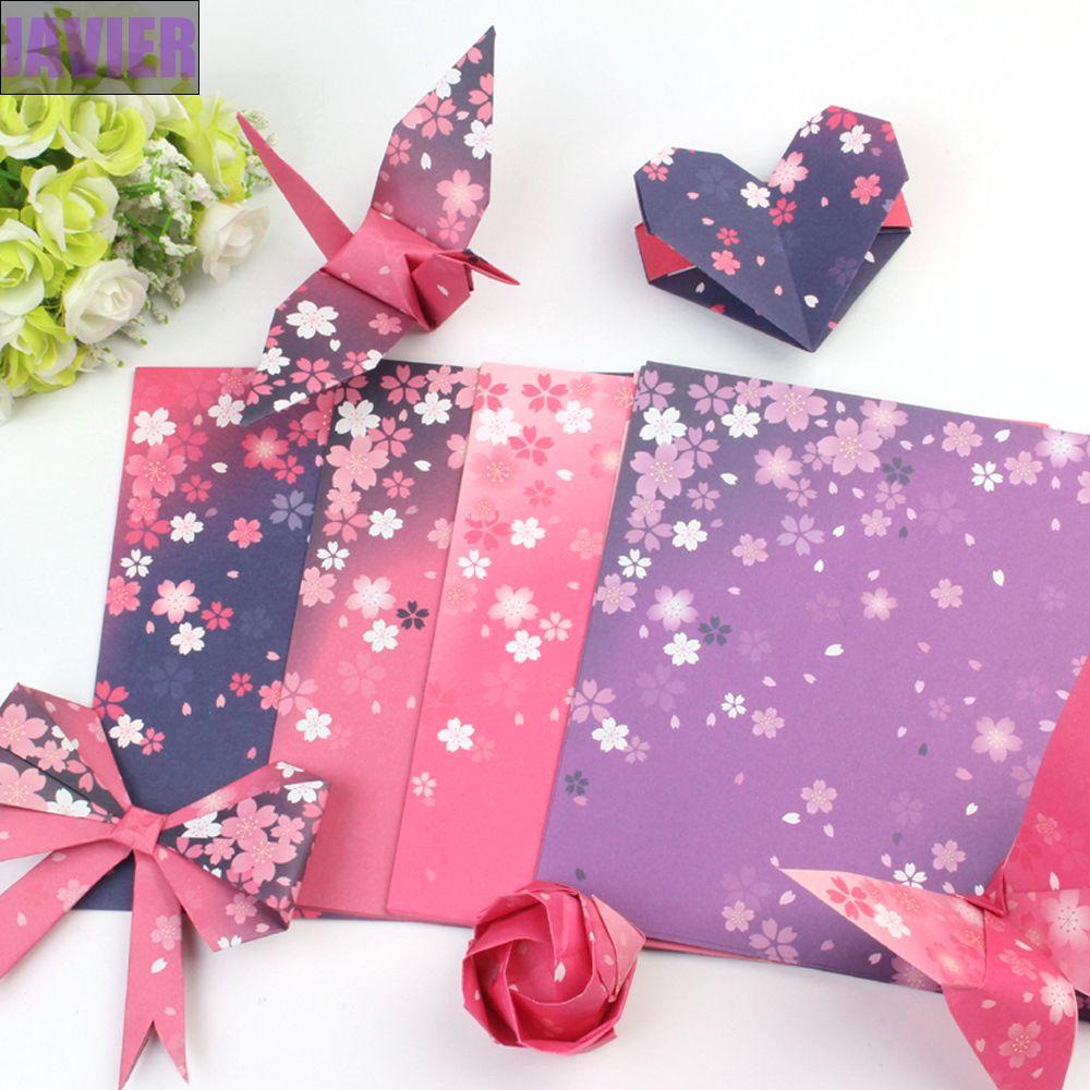 Giấy Gấp Origami Hình Hoa Anh Đào Nhiều Màu Sắc
