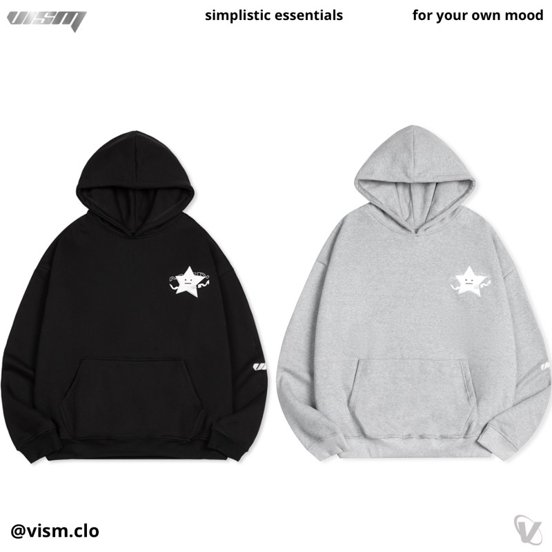 LOGO HOODIE áo khoác nỉ bông có nón VISM CLO