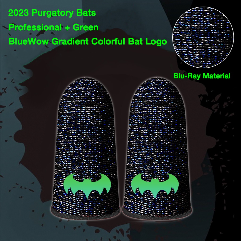 Bao ngón tay chơi game BlueWow họa tiết dơi màu gradient thiết kế mới làm quà tặng Giáng Sinh cho cặp đôi