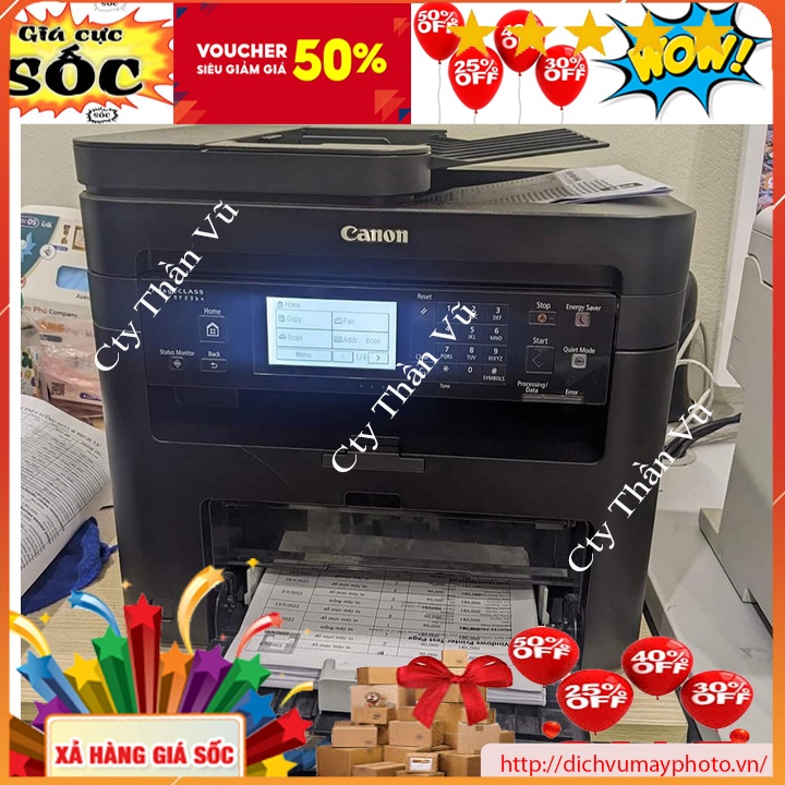 Máy in cũ đa chức năng Canon 236N hàng like new in mạng lan photocopy scan đầy đủ đảm bảo Kholinhkienmayin