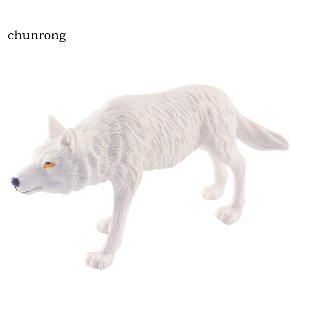 Cr Đồ trang trí Chó Sói Mini Trang Trí Bàn Làm Việc