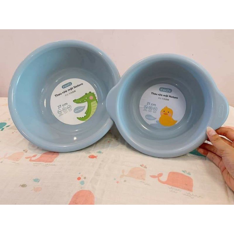Chậu  nhựa rửa mặt/ tắm gội cho bé Notoro Inochi size 21/27/32cm