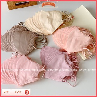 Set 10 Khẩu Trang 3D Ba Lớp Thoáng Khí Thời Trang Cho Nữ