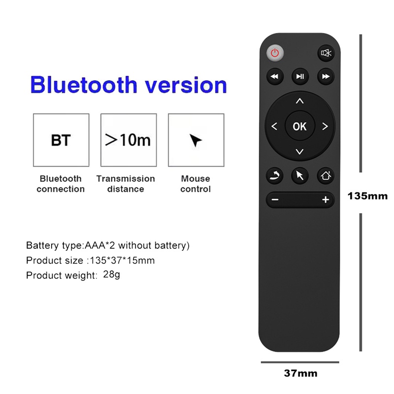Điều Khiển Từ Xa Bluetooth 5.2 Cho Tv Thông Minh / Máy Tính / Điện Thoại / Máy Chiếu Etc