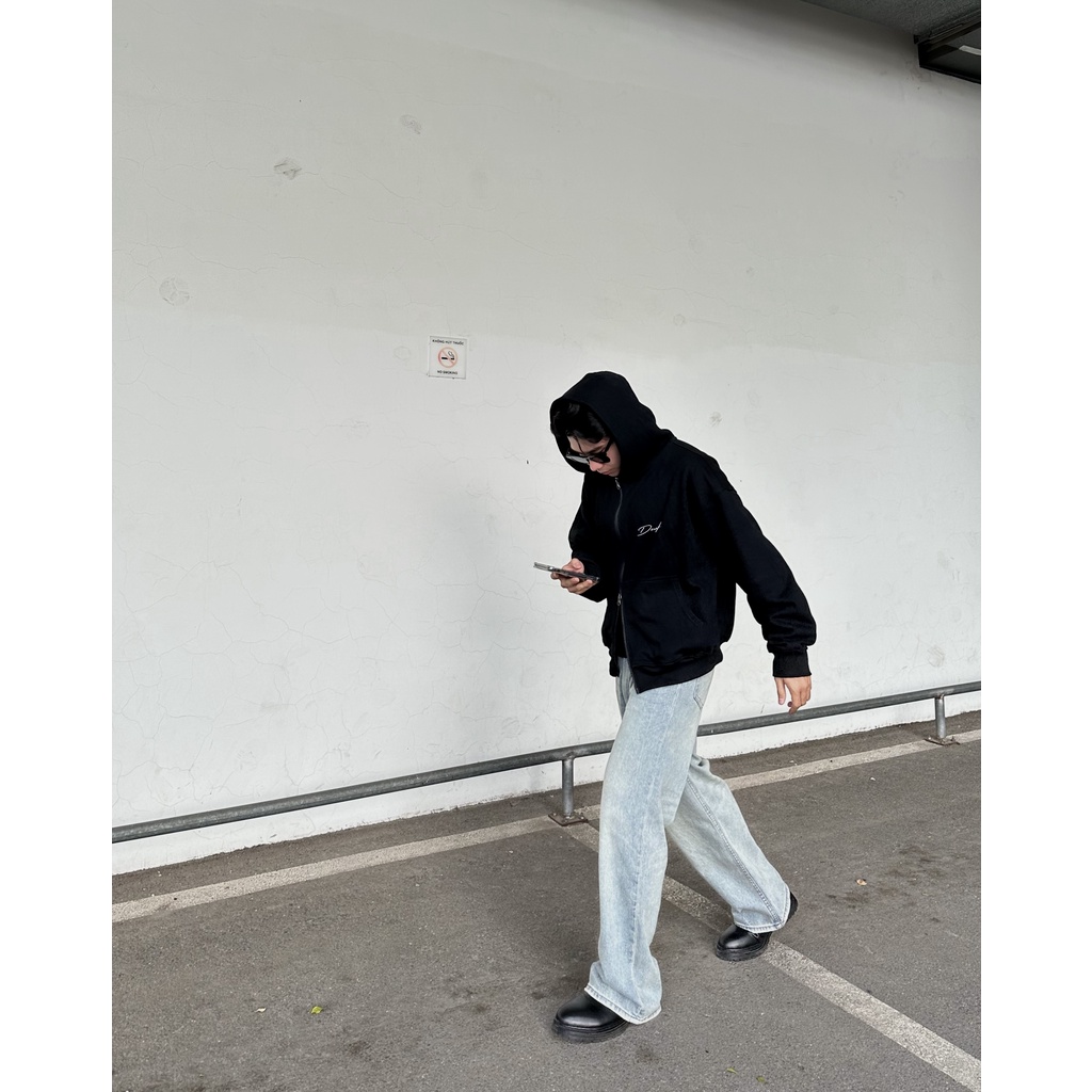 Áo Khoác Hoodie Devlinclo Có Zip - Hoodie Boxy Zip