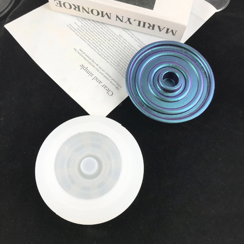 Khuôn Làm Nến Hình Tròn DIY Trang Trí Nhà Ở