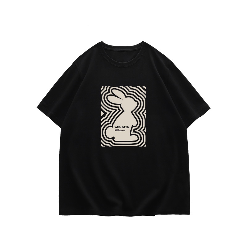 NRVP Áo thun 100% cotton tay ngắn dáng suông in họa tiết trẻ trung thời trang unisex size 5XL