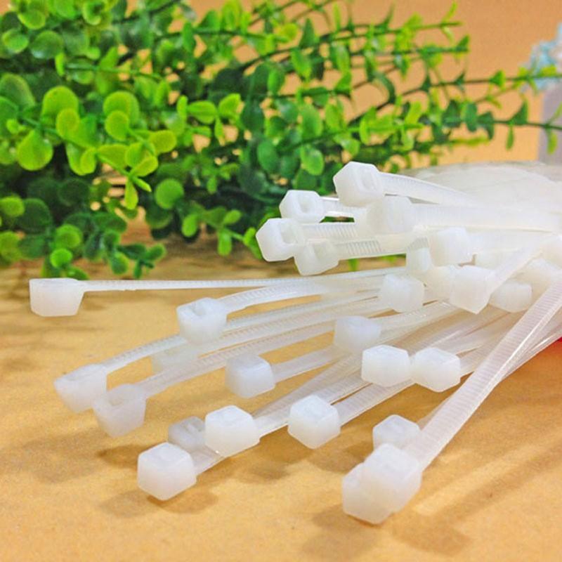 Bịch 100 Sợi Dây Rút Nhựa Màu Trắng Và Đen, Dài 10cm, 20cm
