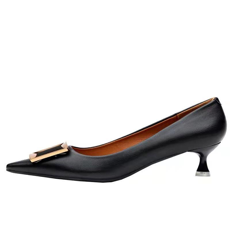 Giày Cao Gót Mũi Nhọn Đơn Giản Thời Trang Xuân Thu Mới Cho Nữ