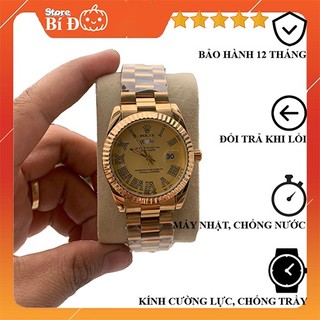 Đồng hồ nam Rolex máy nhật, chống nước phiên bản size 38mm mặt băm, dây thép 904L đúc không rỉ CAO CẤP