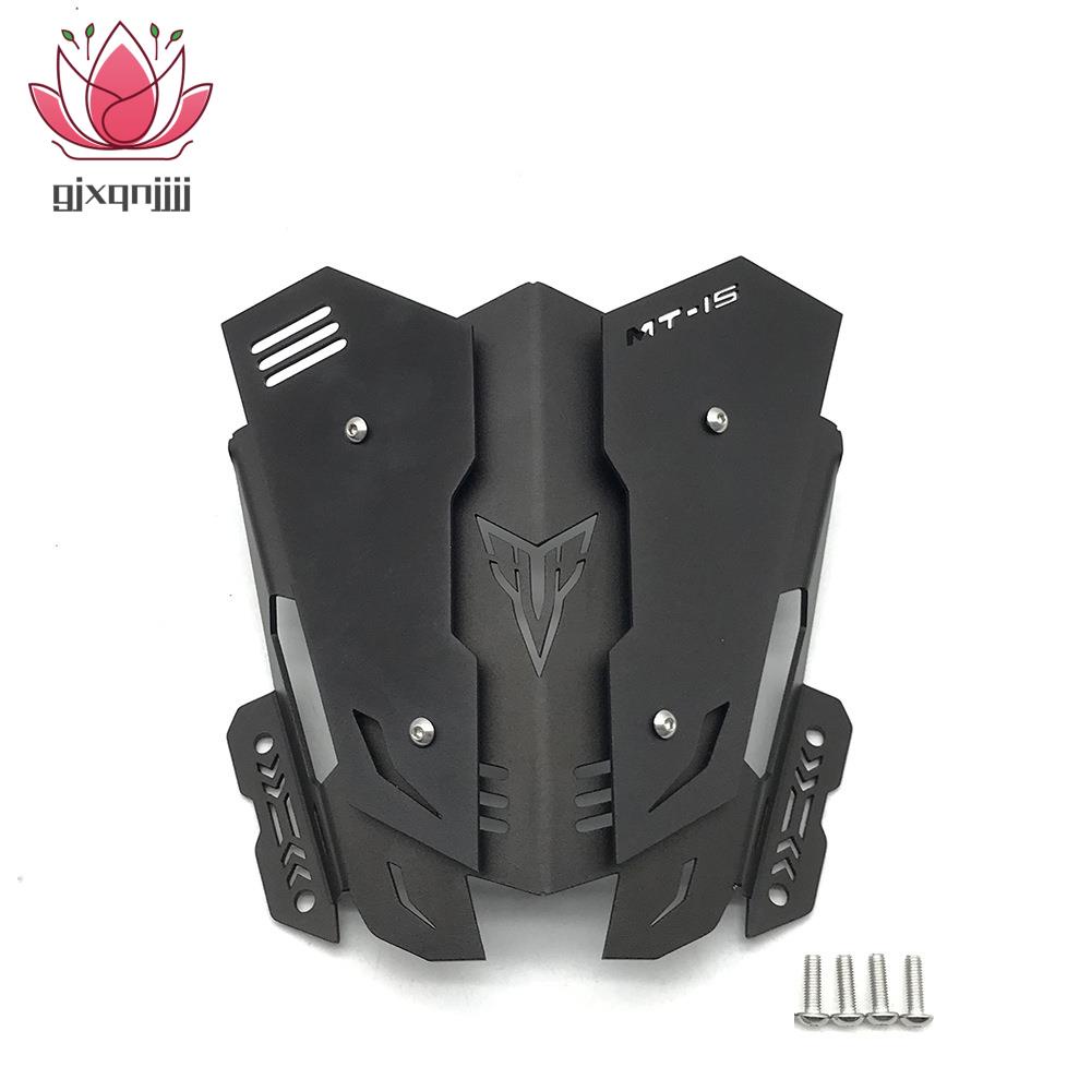 Kính Chắn Gió Bằng Hợp Kim Nhôm Màu Đen Chuyên Dụng Cho Xe Mô Tô Yamaha MT-15 MT 15 MT15 2019-2020