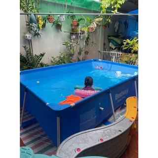 Bể bơi gia đình , bể bơi trẻ em bes-way 56404 kt 3m x 2.01m x 66cm bh 24 tháng + quà 150k