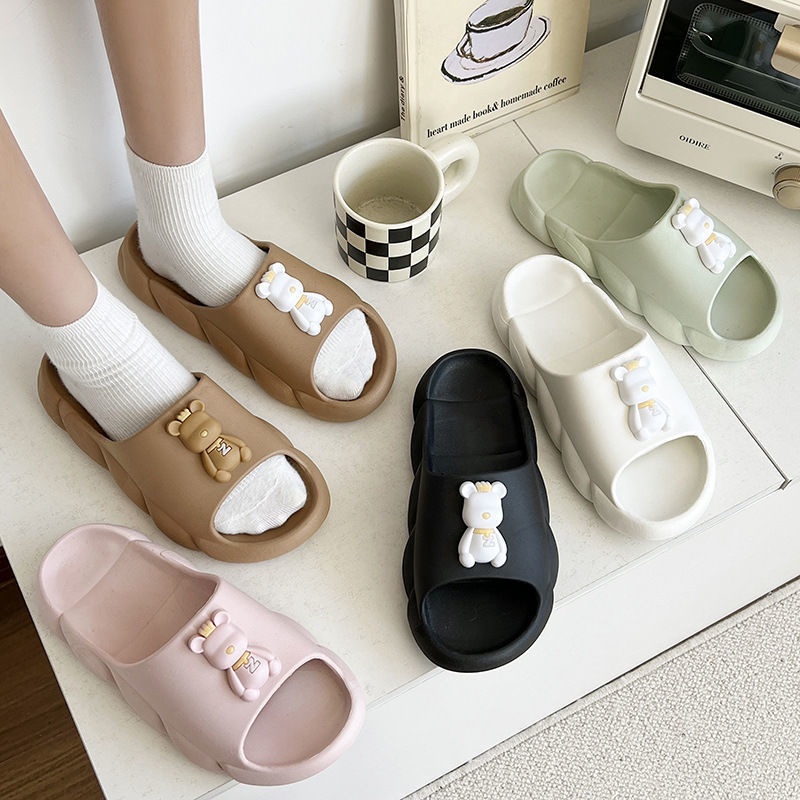 Dép Sandal Đế Mềm Chống Trượt Hình Gấu Thời Trang Mùa Hè Cho Nữ Mã 41