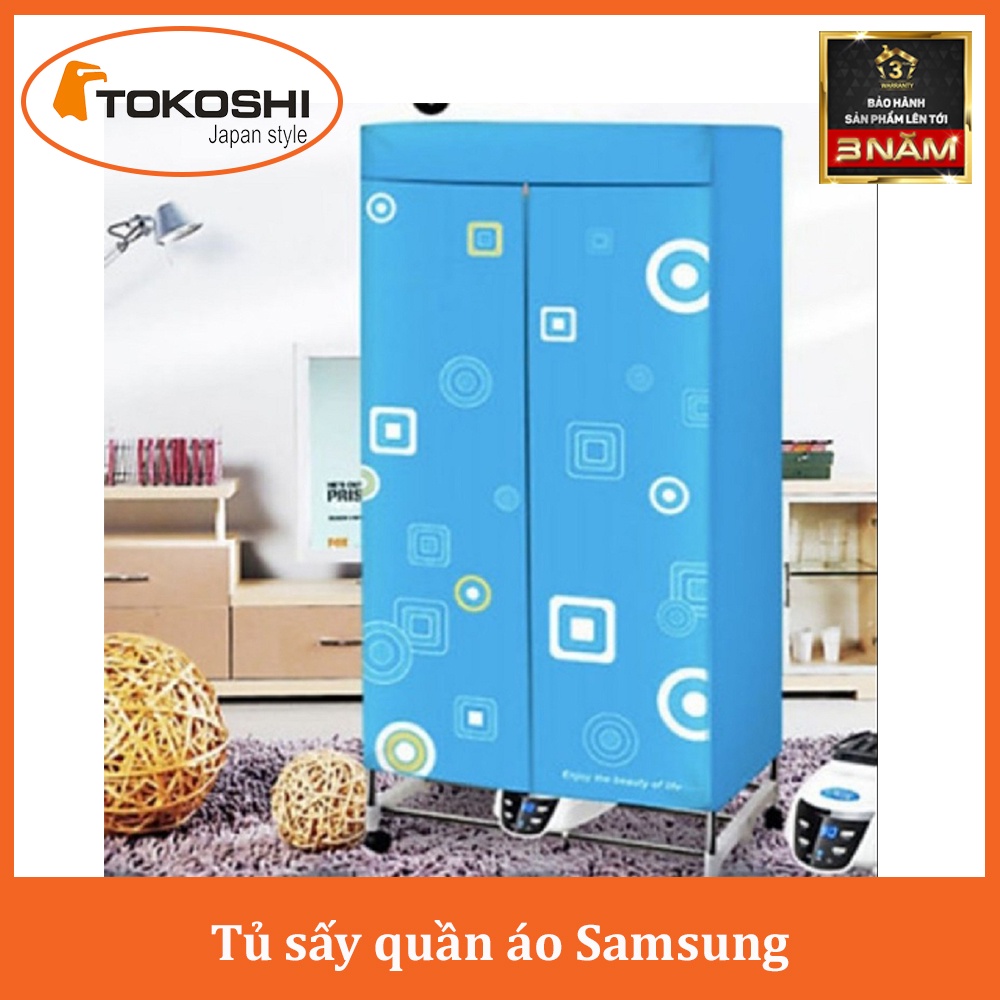 Tủ sấy quần áo, Máy sấy quần áo Samsung, Khử khuẩn kháng mùi, Bảo hành 12 tháng, Dễ dàng đi chuyển