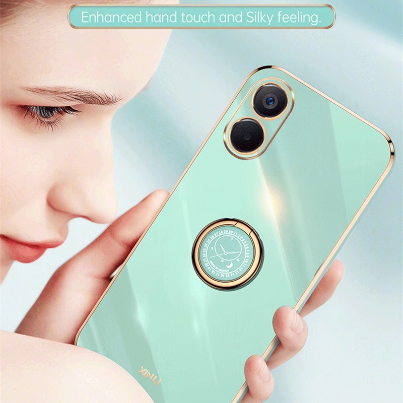 Ốp Điện Thoại Silicon Dẻo Tráng Gương Sang Trọng Cho OPPO Reno 8T Reno8 T 5G 4G