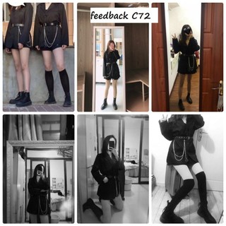 [ord] Áo Blazer Đen kèm đai (C72) – Hàng order