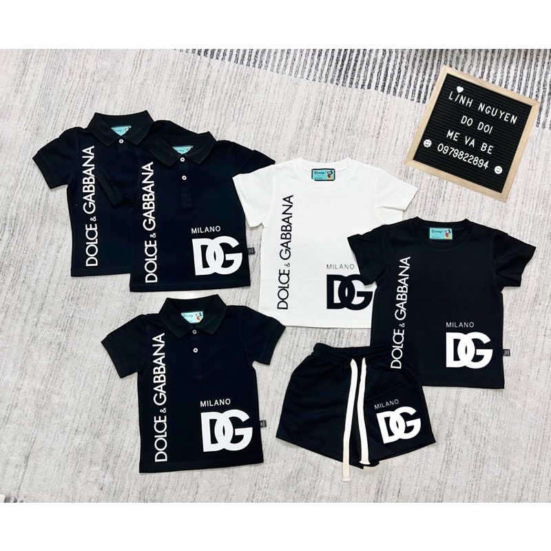 Áo polo bẻ cổ cho bé drew cực chất ảnh thật của shop