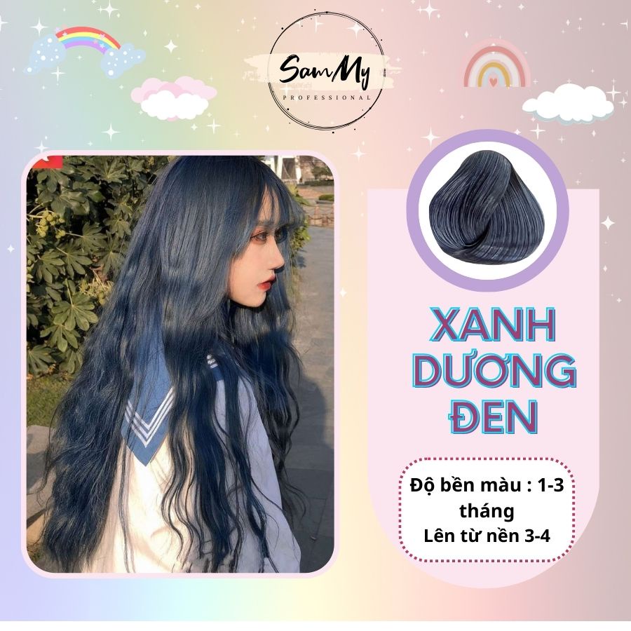 Thuốc Nhuộm Tóc KOOLPRO Màu Xanh Khói - Light Blue Sea Tuýp 100g - Sammy Prosseional