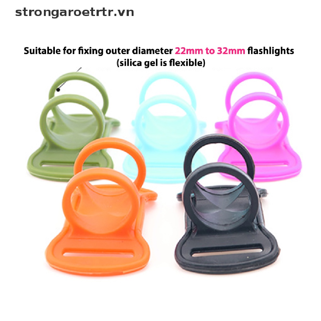 Dây Buộc Đèn Pin Bằng Silicone Cho Xe Đạp