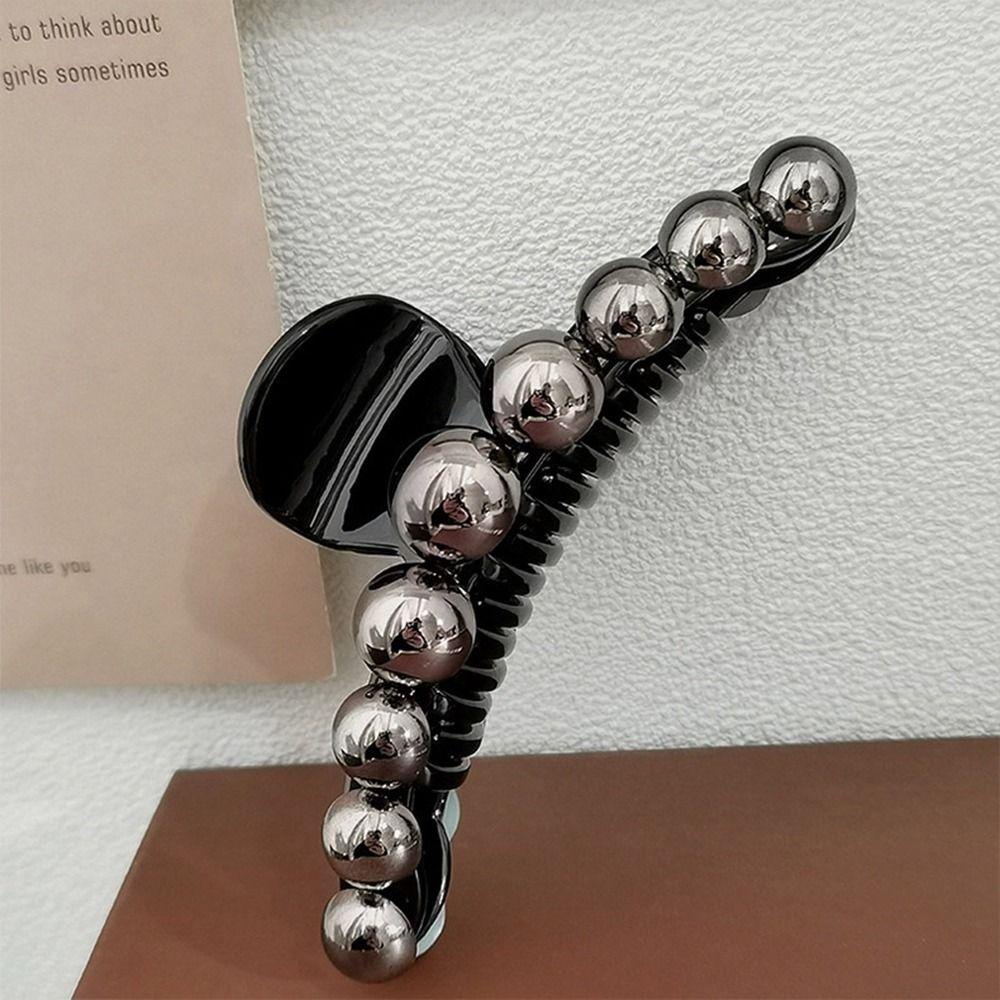 Kẹp Tóc Hình Cá Mập Màu Đen Đính Hạt Ngọt Ngào Sáng Tạo Cho Nữ