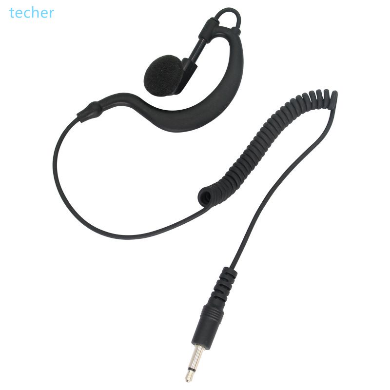 Tai Nghe Chỉ Nghe Ống Khí Với Giắc Cắm 3.5Mm Cho Bộ Đàm/Tai Nghe Có Dây Âm Thanh Nổi Hai Chiều Cho Điện Thoại Thông Minh Mp3 Techer