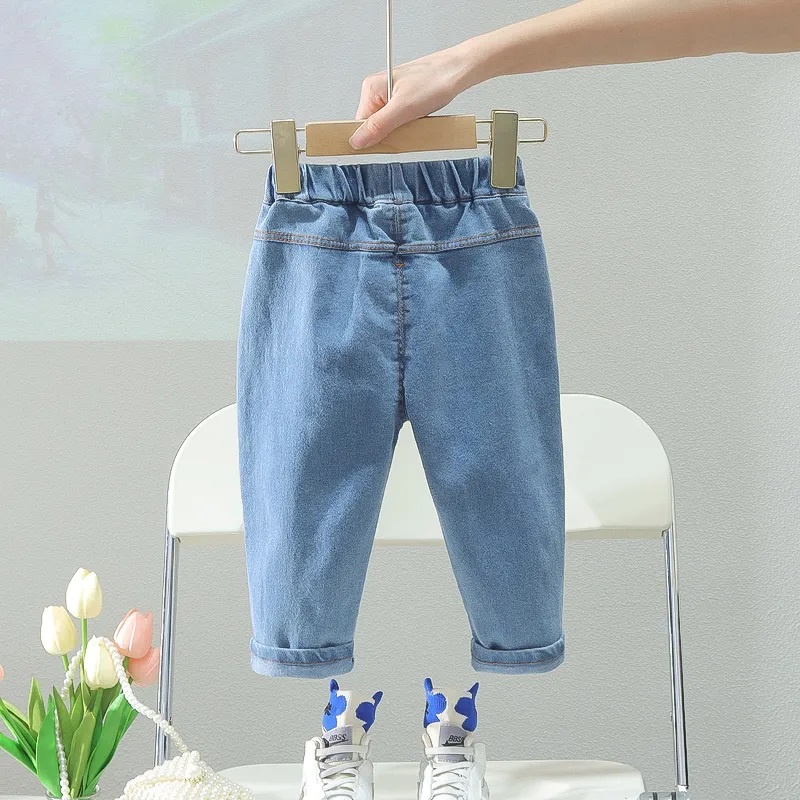 Thắt Lưng Da Co Giãn Đính Hoa Nhỏ Xinh Xắn Phong Cách Hàn Quốc Cho Bé Gái 0-4 Tuổi