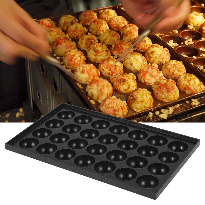 Đĩa Nhôm Takoyaki 28 Lỗ 4cm Chống Dính Tiện Dụng Cho Nhà Bếp