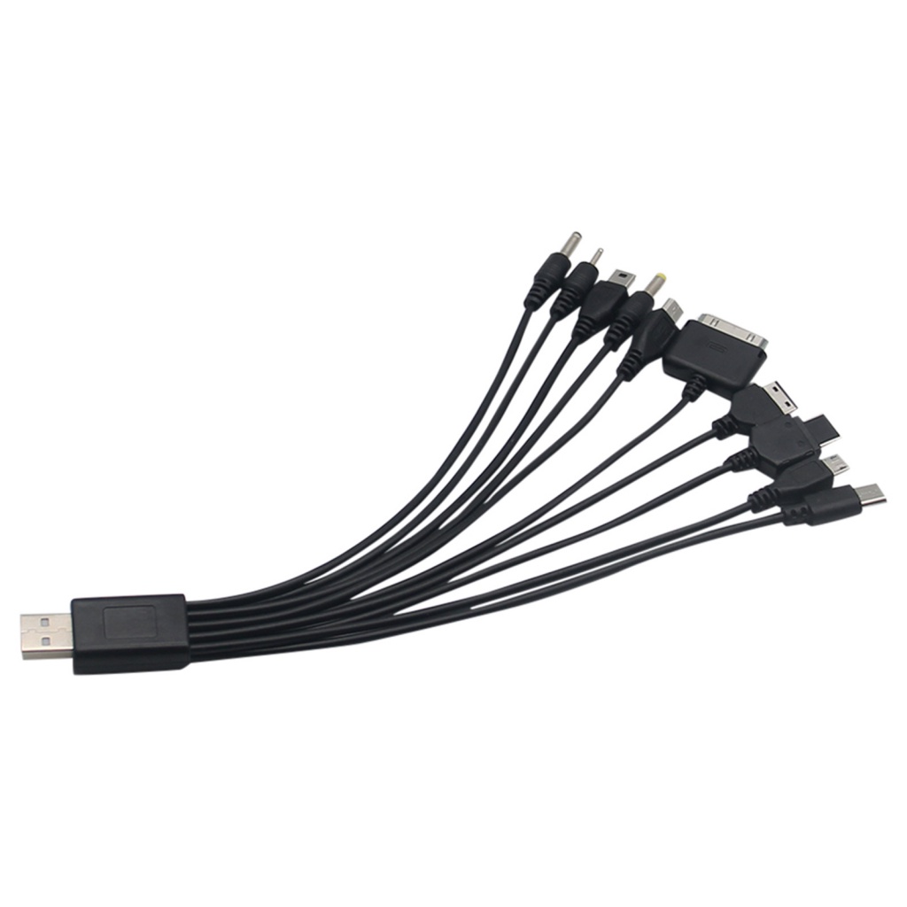 Cáp Sạc USB 1 Drag 10 Hình Hoa Hướng Dương Đa Năng Cho Gia Đình
