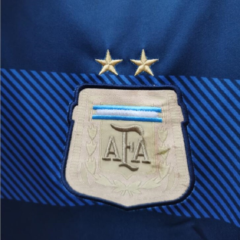 Áo Thun Đá Banh argentina world cup 2014 Tay Ngắn / Dài Cổ Điển