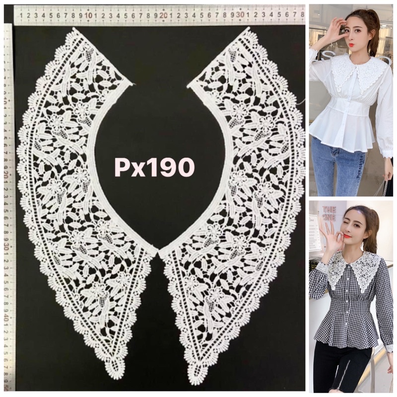 cổ ren px190 vin tage nguyên vòng-phụ liệu may mặc